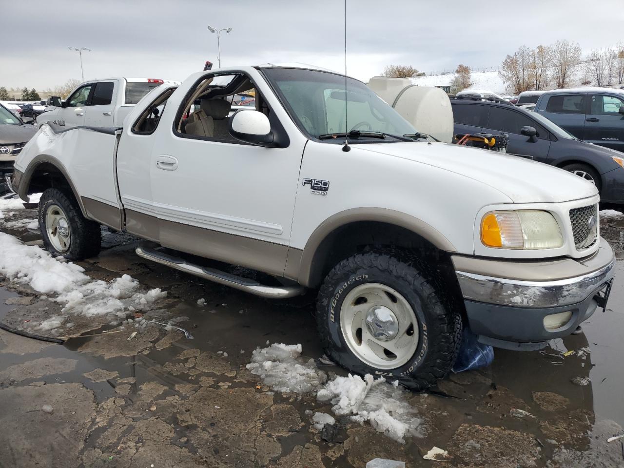 2001 Ford F-150 VIN 1FTRX18L51NB02423 Copart auction photo, rollover damage thumbnail 4