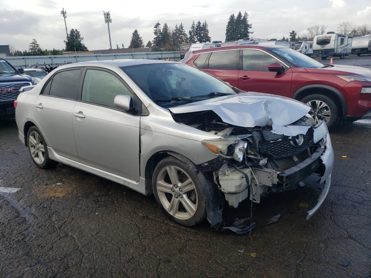 2009 Toyota Corolla VIN 1NXBE40E39Z004638 Copart auction photo, all over damage thumbnail 4