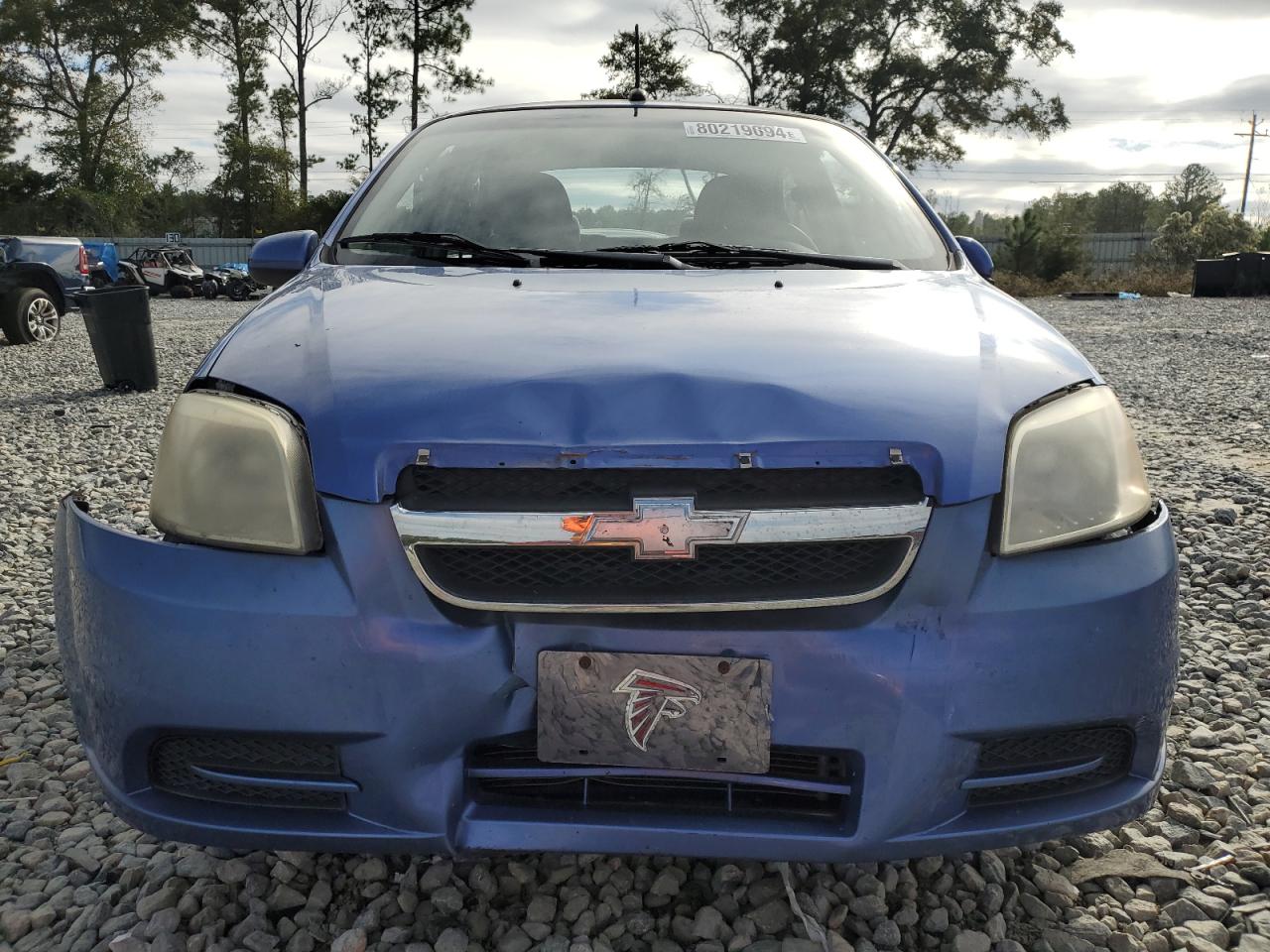 2009 Chevrolet Aveo VIN KL1TD56E59B388935 Copart auction photo, front end damage thumbnail 5