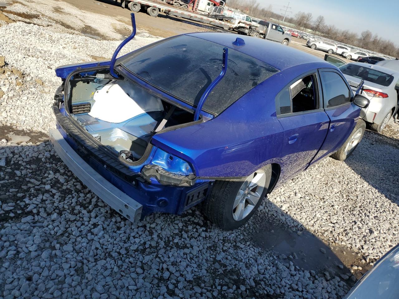 2019 Dodge Charger VIN 2C3CDXGJ0KH742376 Copart auction photo, all over damage thumbnail 3
