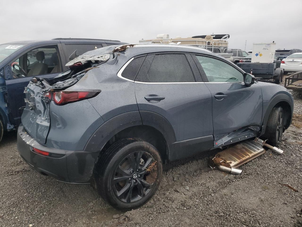 2023 Mazda CX-30 VIN 3MVDMBCM6PM548624 Copart auction photo, all over damage thumbnail 3