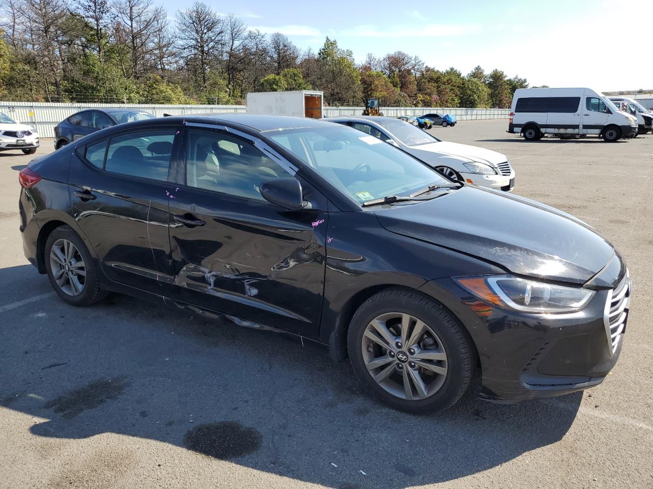 2018 Hyundai Elantra VIN 5NPD84LF6JH343787 Copart auction photo, side / minor dent/scratches damage thumbnail 4