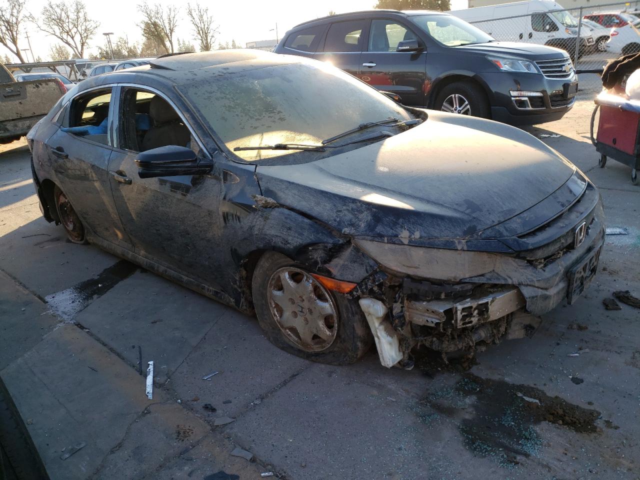 2018 Honda Civic VIN SHHFK7H59JU411573 Copart auction photo, all over damage thumbnail 4