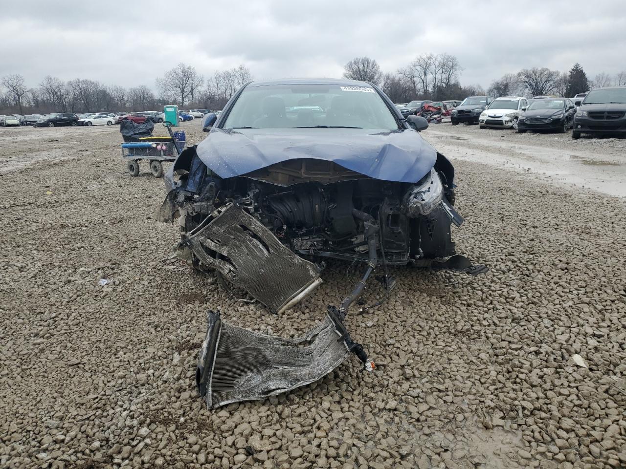 2019 Hyundai Sonata VIN 5NPE24AF8KH782810 Copart auction photo, front end / side damage thumbnail 5