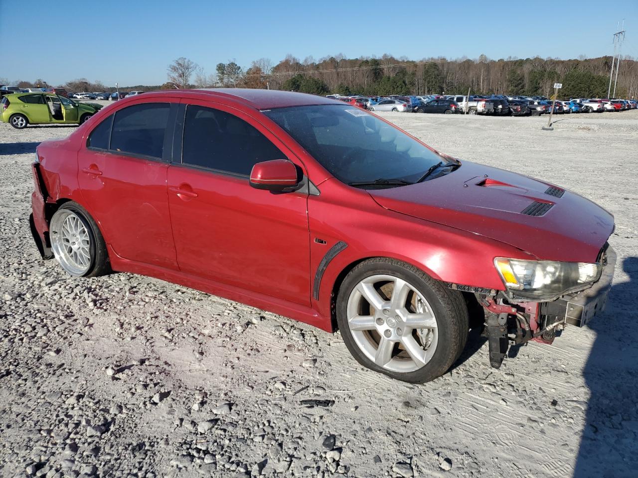 2008 Mitsubishi Lancer Evolution VIN JA3AW86V88U050202 Copart auction photo, all over damage thumbnail 4
