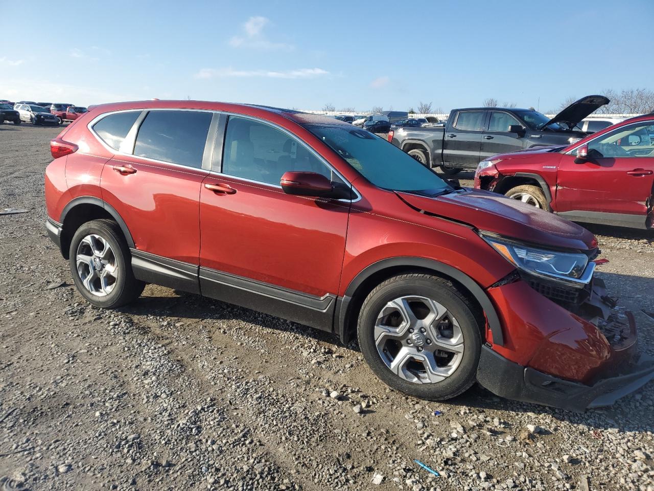 2017 Honda CR-V VIN 2HKRW2H83HH660754 Copart auction photo, front end damage thumbnail 4