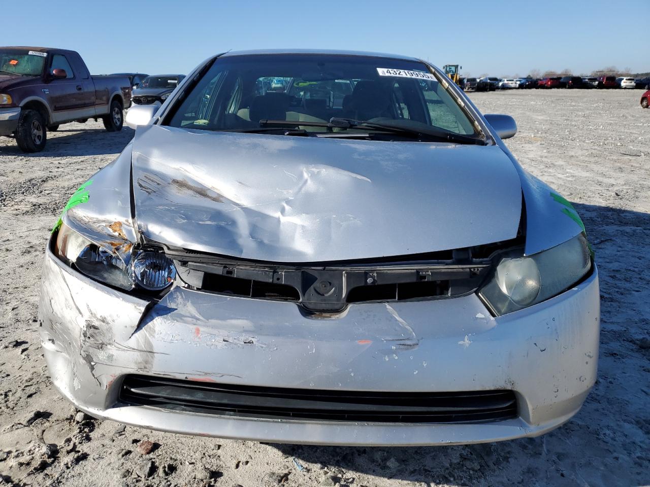 2008 Honda Civic VIN 2HGFA16558H337045 Copart auction photo, front end / rear end damage thumbnail 5