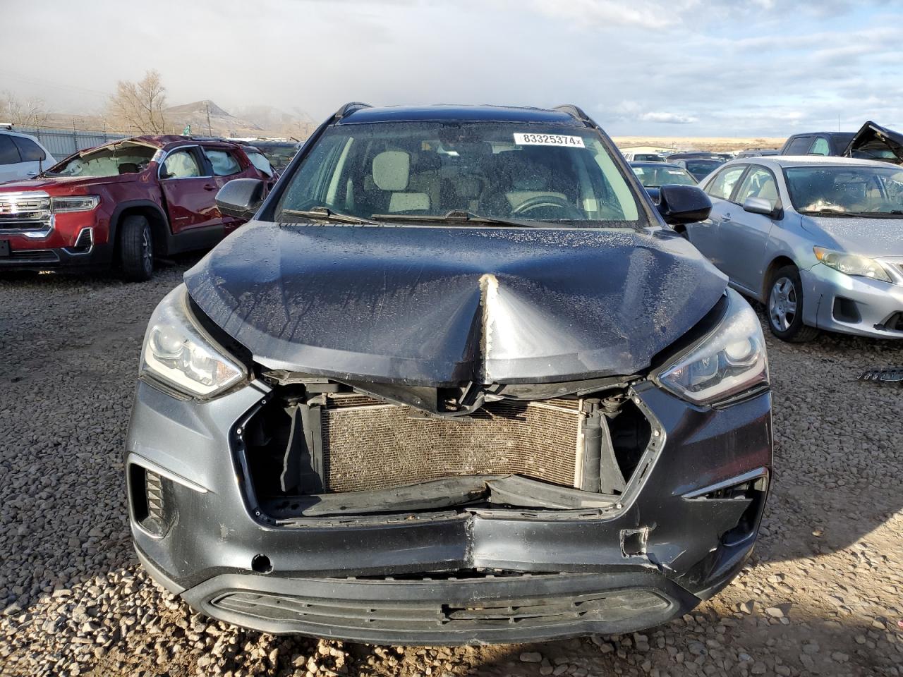 2017 Hyundai Santa Fe VIN KM8SM4HF9HU191835 Copart auction photo, front end damage thumbnail 6