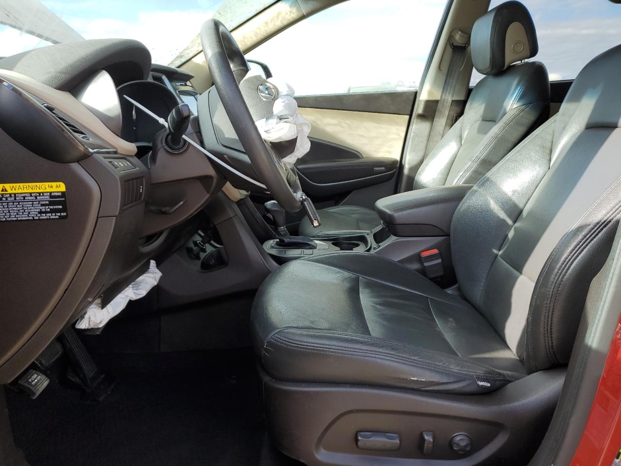 2017 Hyundai Santa Fe VIN KM8SMDHF0HU231154 Copart auction photo, front end / top/roof damage thumbnail 7
