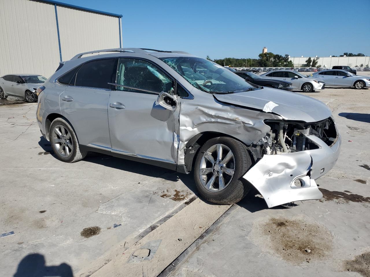 2012 Lexus RX VIN 2T2ZK1BA6CC069052 Copart auction photo, front end / side damage thumbnail 4
