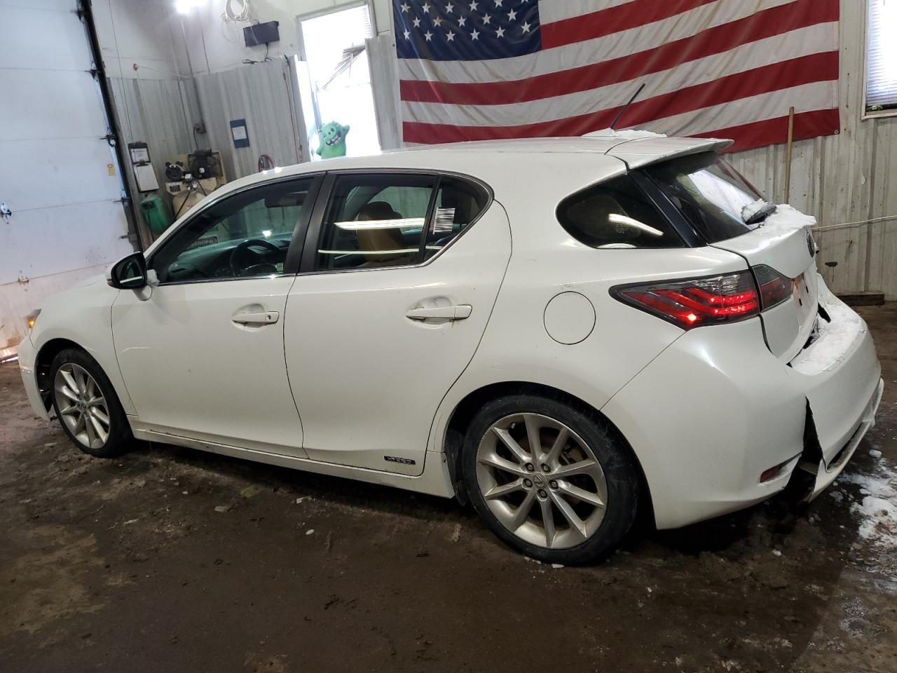 2012 Lexus CT VIN JTHKD5BH8C2114624 Copart auction photo, rear end / side damage thumbnail 2