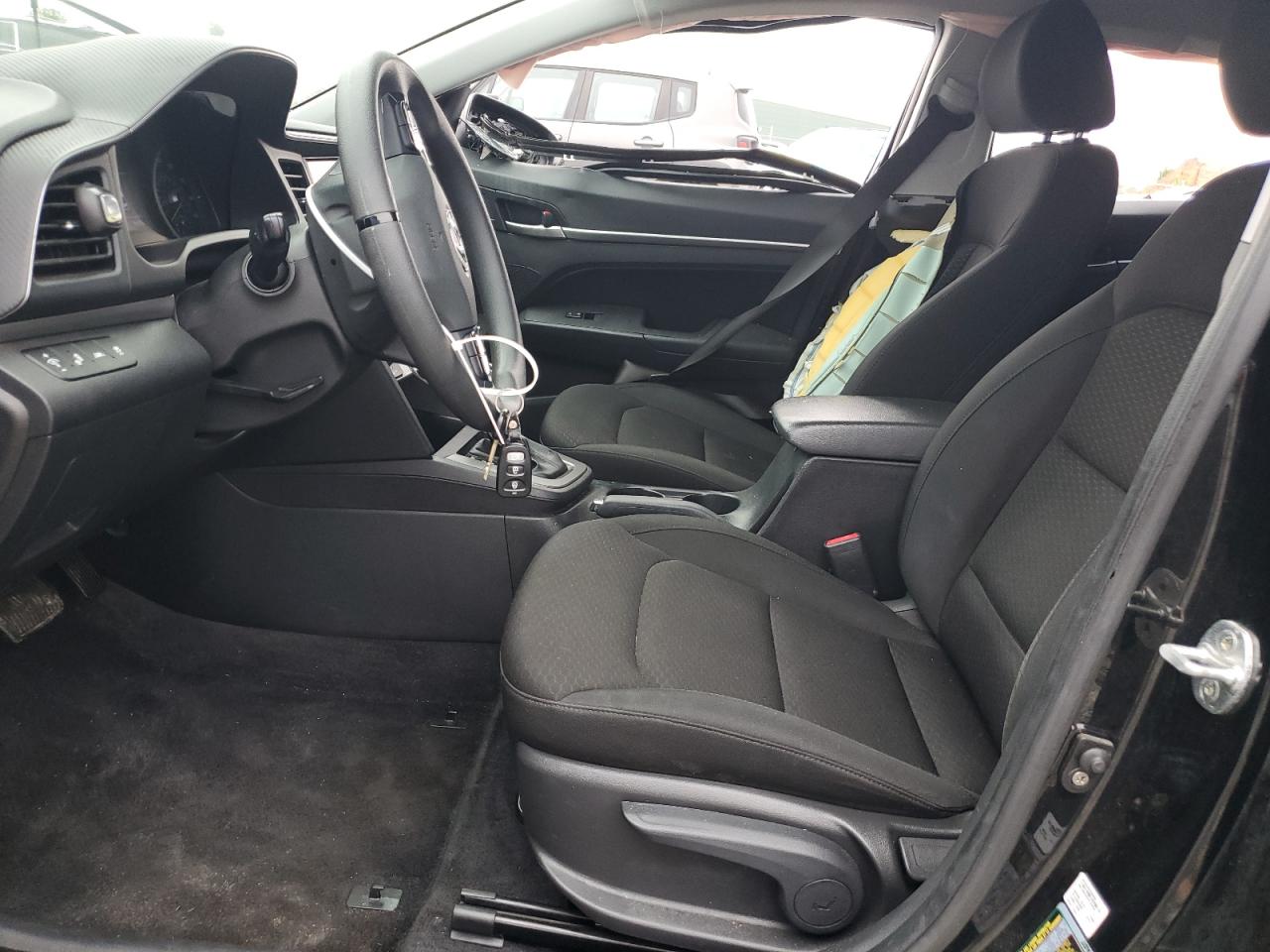 2019 Hyundai Elantra VIN KMHD84LF1KU858232 Copart auction photo, side damage thumbnail 7