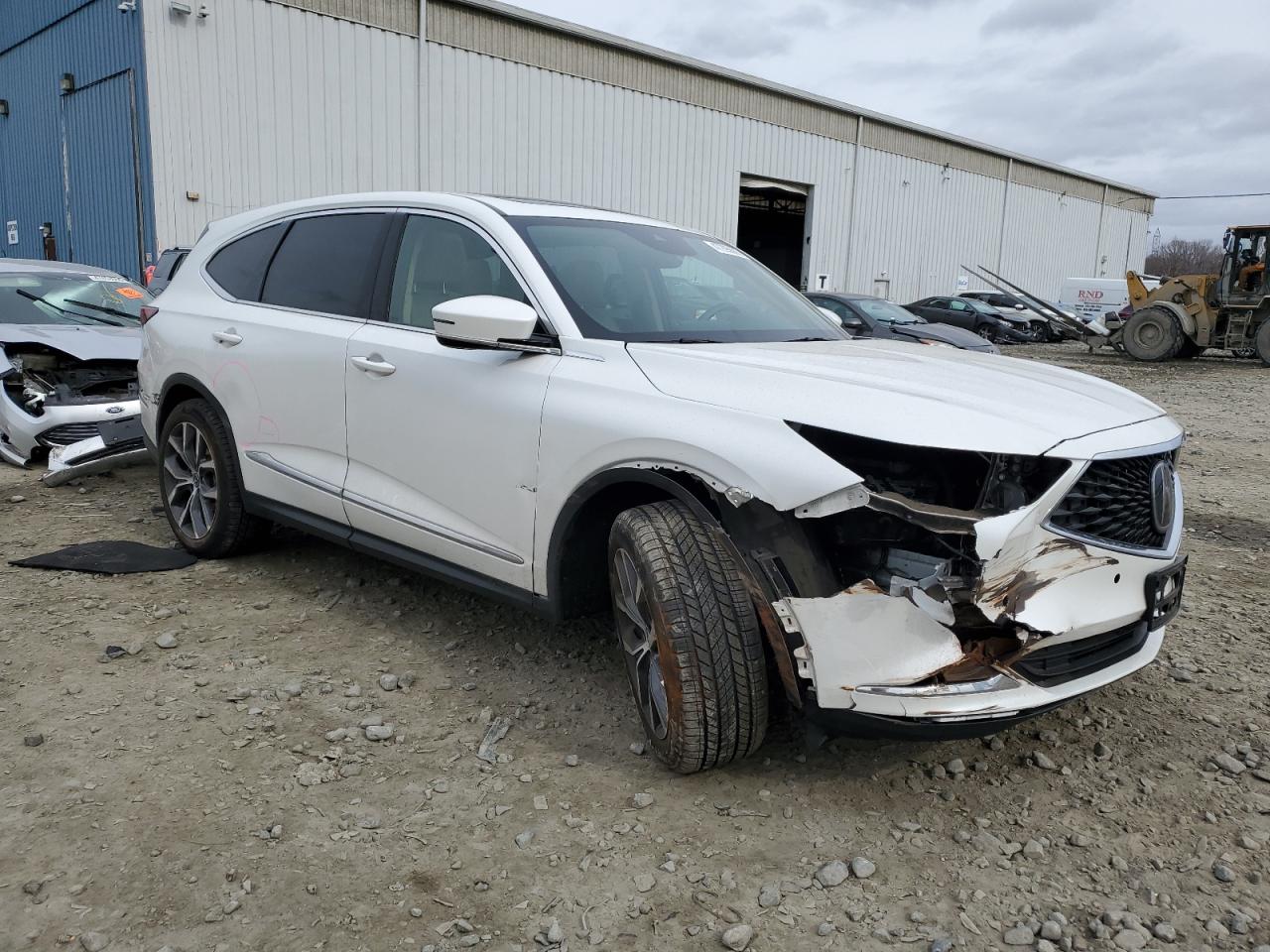 2022 Acura MDX VIN 5J8YE1H45NL043239 Copart auction photo, front end / undercarriage damage thumbnail 4