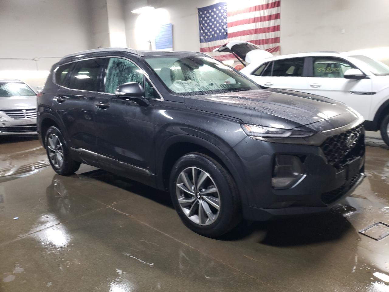 2020 Hyundai Santa Fe VIN 5NMS5CAD1LH246072 Copart auction photo, front end damage thumbnail 4