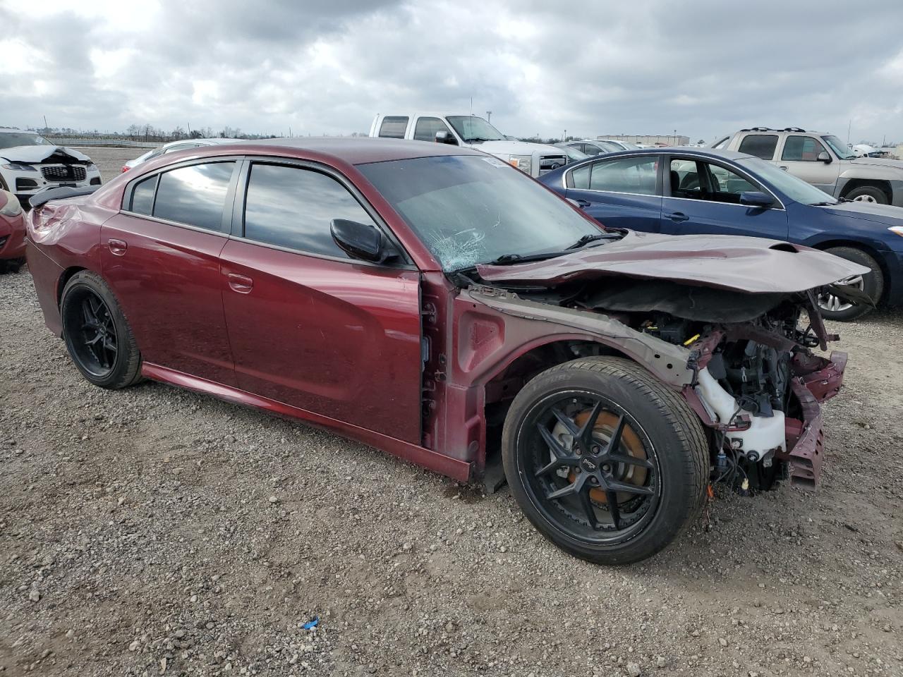 2021 Dodge Charger VIN 2C3CDXHG1MH561647 Copart auction photo, front end / rear end damage thumbnail 4