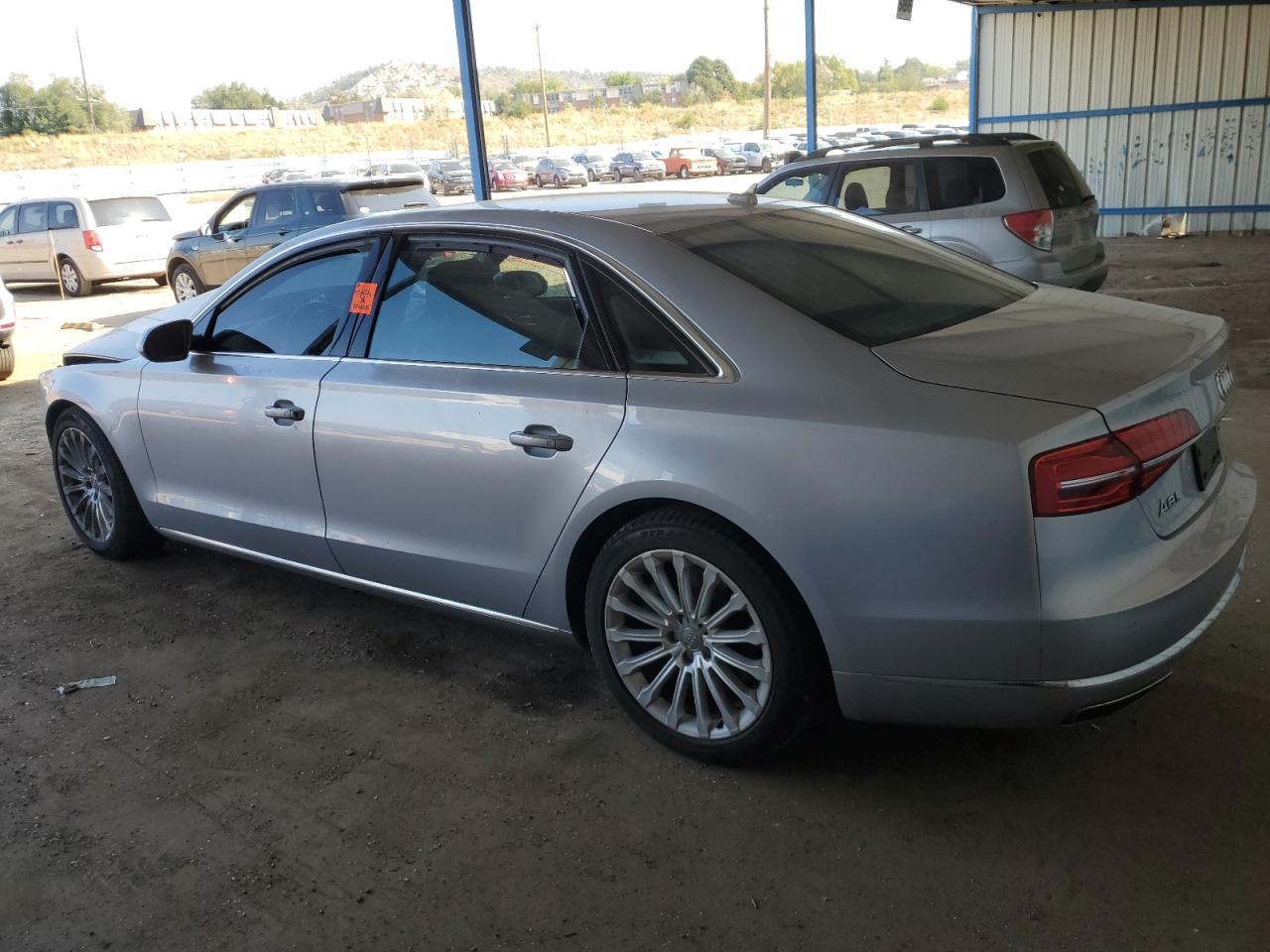2015 Audi A8 VIN WAU3GAFD2FN007226 Copart auction photo, front end / undercarriage damage thumbnail 2