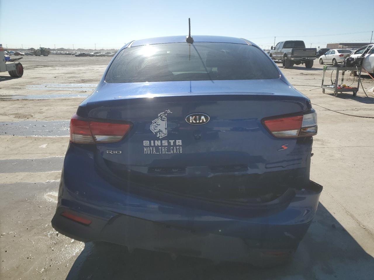 2020 KIA Rio VIN 3KPA24AD2LE311934 Copart auction photo, rear end / side damage thumbnail 6