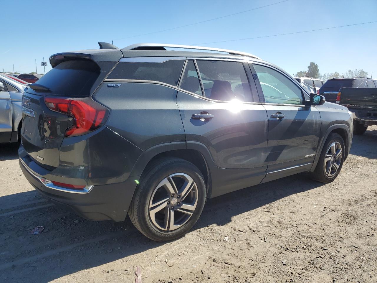 2020 GMC Terrain VIN 3GKALVEV5LL238869 Copart auction photo, side damage thumbnail 3