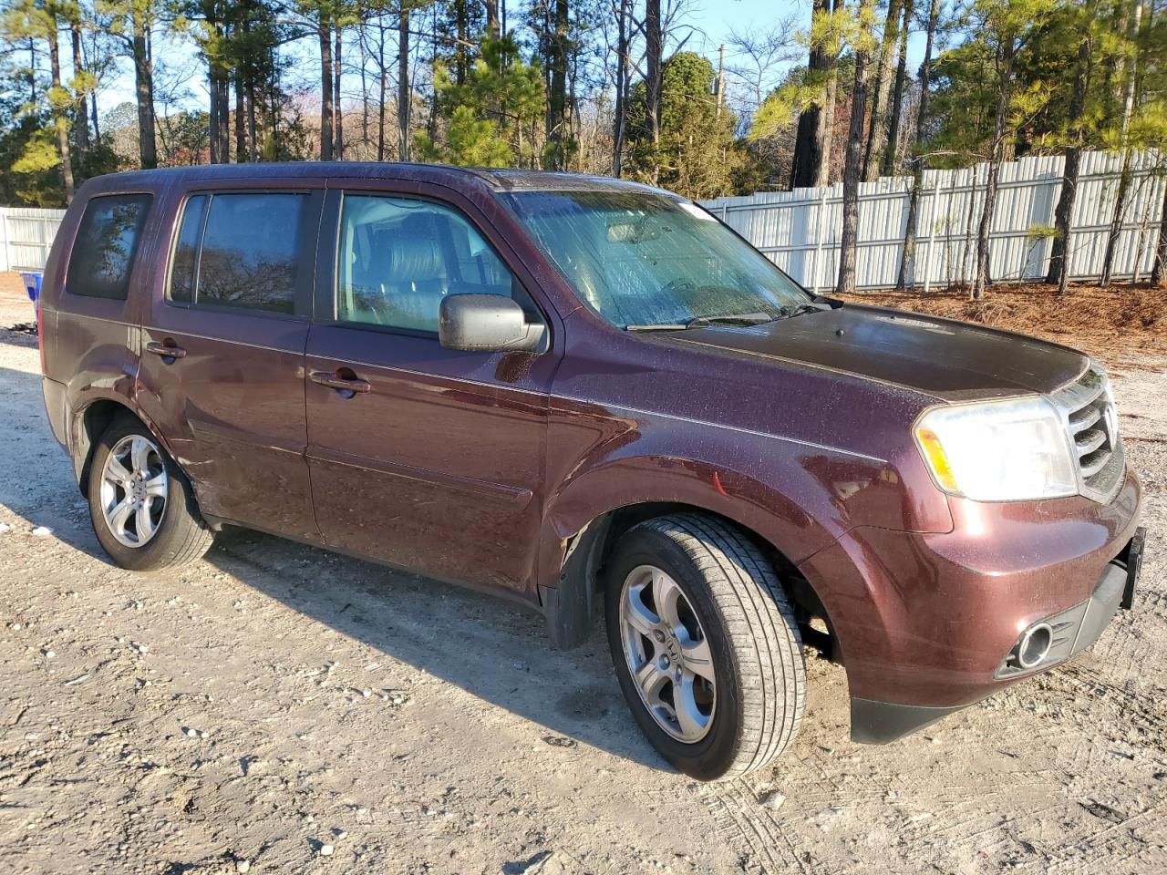 2015 Honda Pilot VIN 5FNYF4H52FB017742 Copart auction photo, side damage thumbnail 4