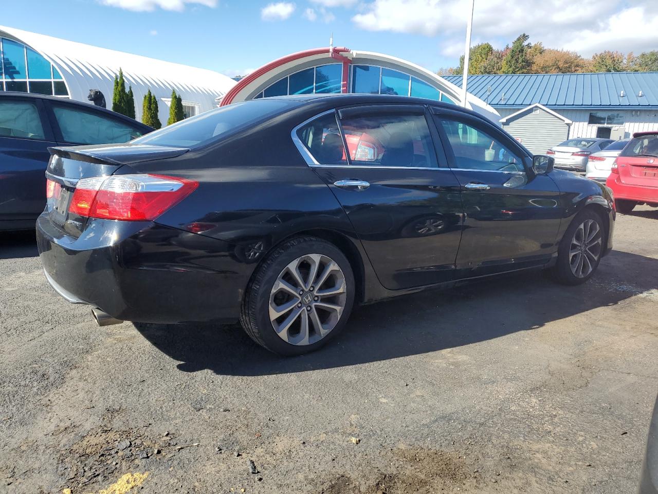 2014 Honda Accord VIN 1HGCR2F53EA272594 Copart auction photo, front end / side damage thumbnail 3