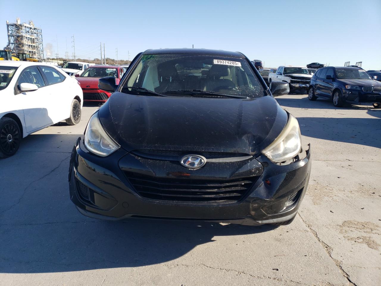 2014 Hyundai Tucson VIN KM8JT3AF0EU847662 Copart auction photo, side / front end damage thumbnail 5