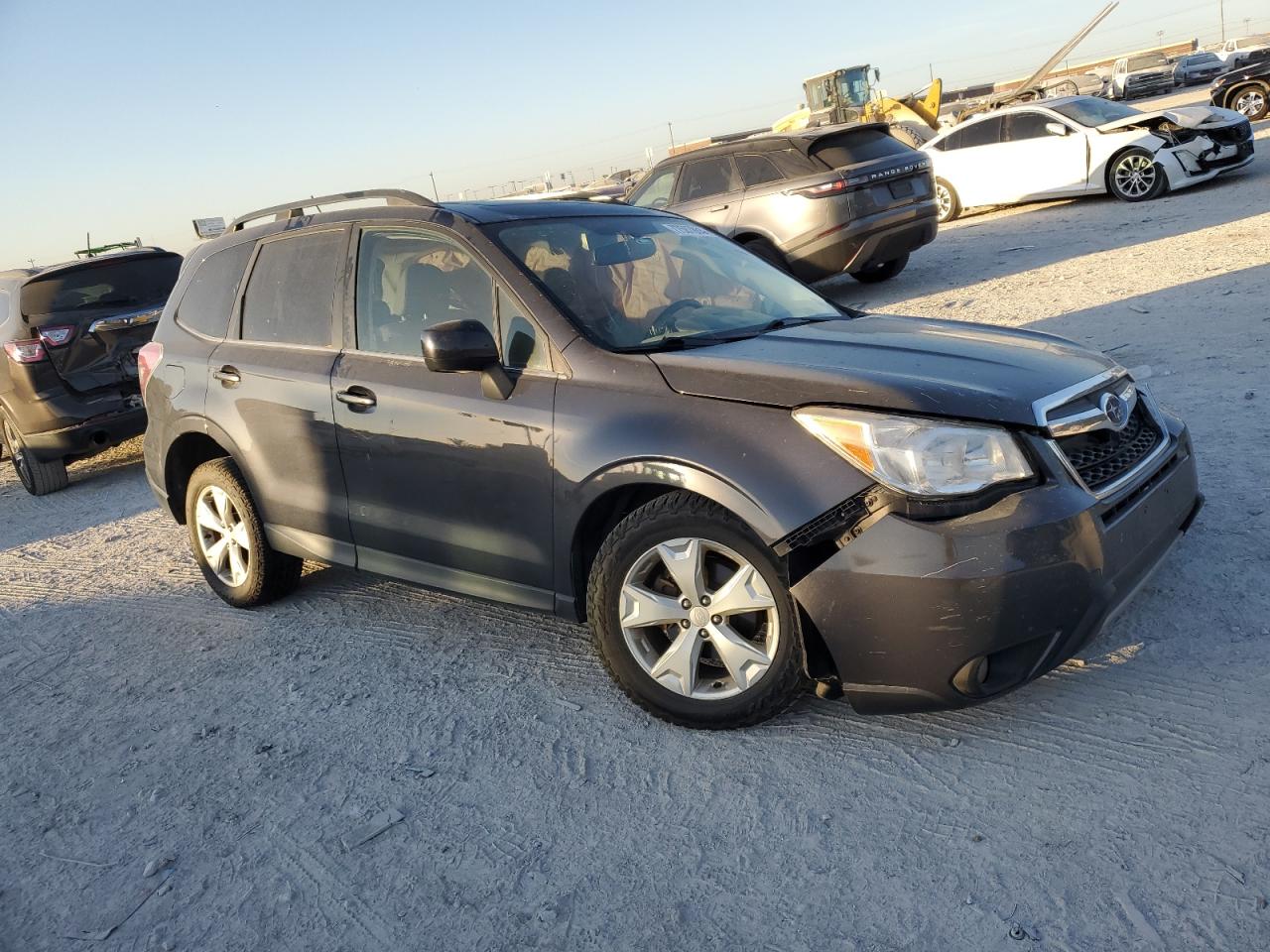 2015 Subaru Forester VIN JF2SJAHC0FH483592 Copart auction photo, side / front end damage thumbnail 4