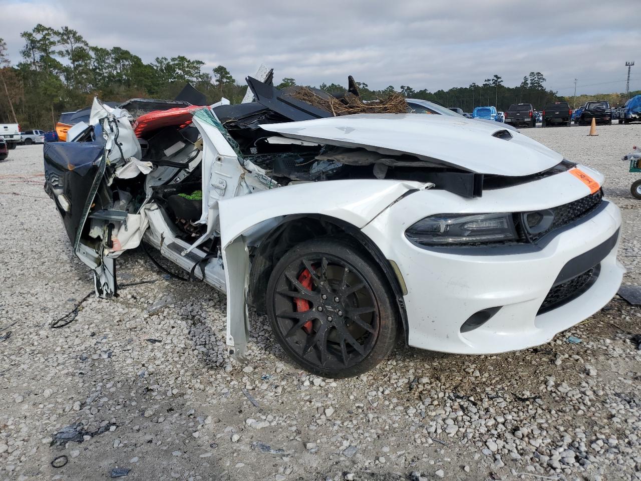 2019 Dodge Charger VIN 2C3CDXGJXKH504728 Copart auction photo, all over damage thumbnail 4