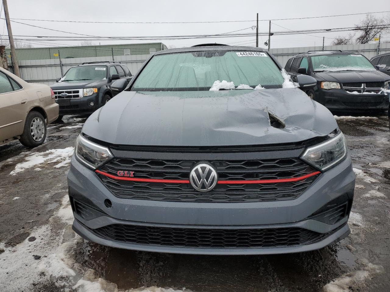 2019 Volkswagen Jetta VIN 3VW5T7BU3KM213561 Copart auction photo, top/roof damage thumbnail 5