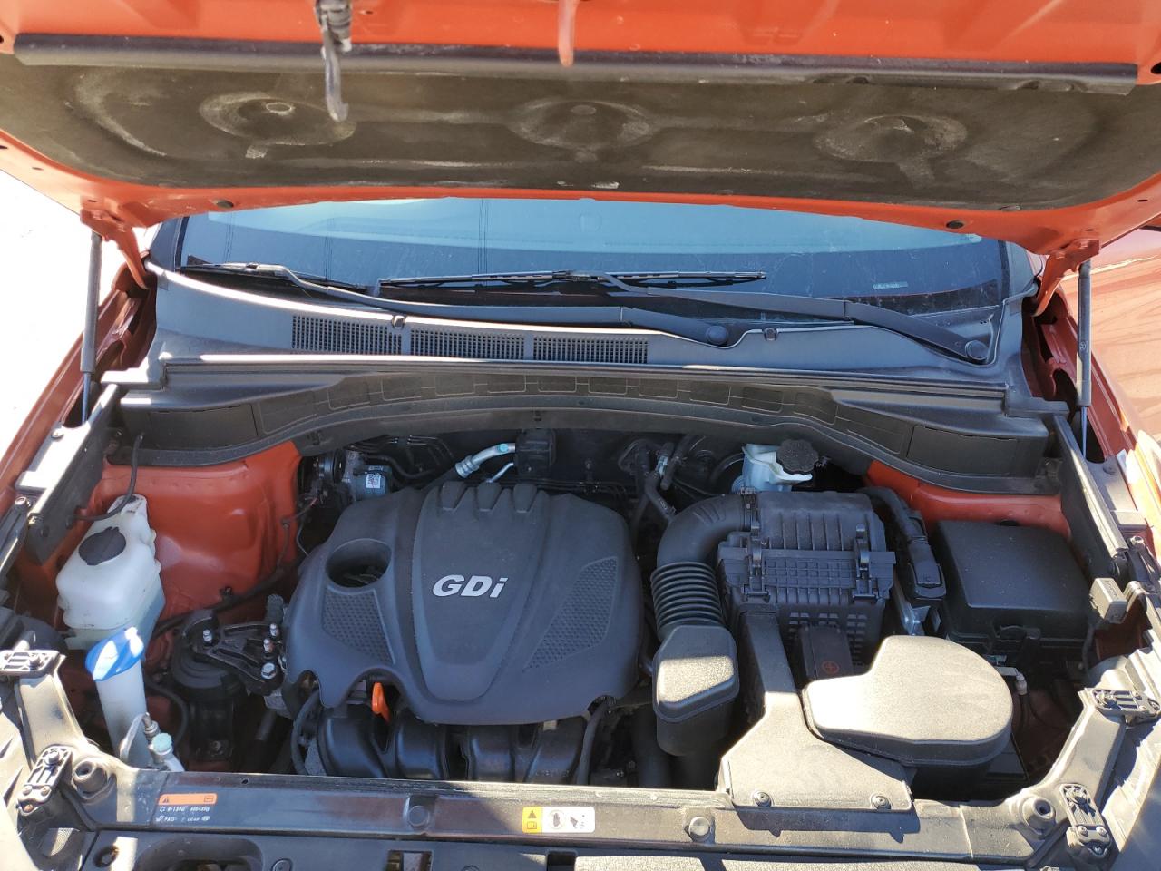 2014 Hyundai Santa Fe VIN 5XYZU3LB7EG185515 Copart auction photo, side / rear end damage thumbnail 13