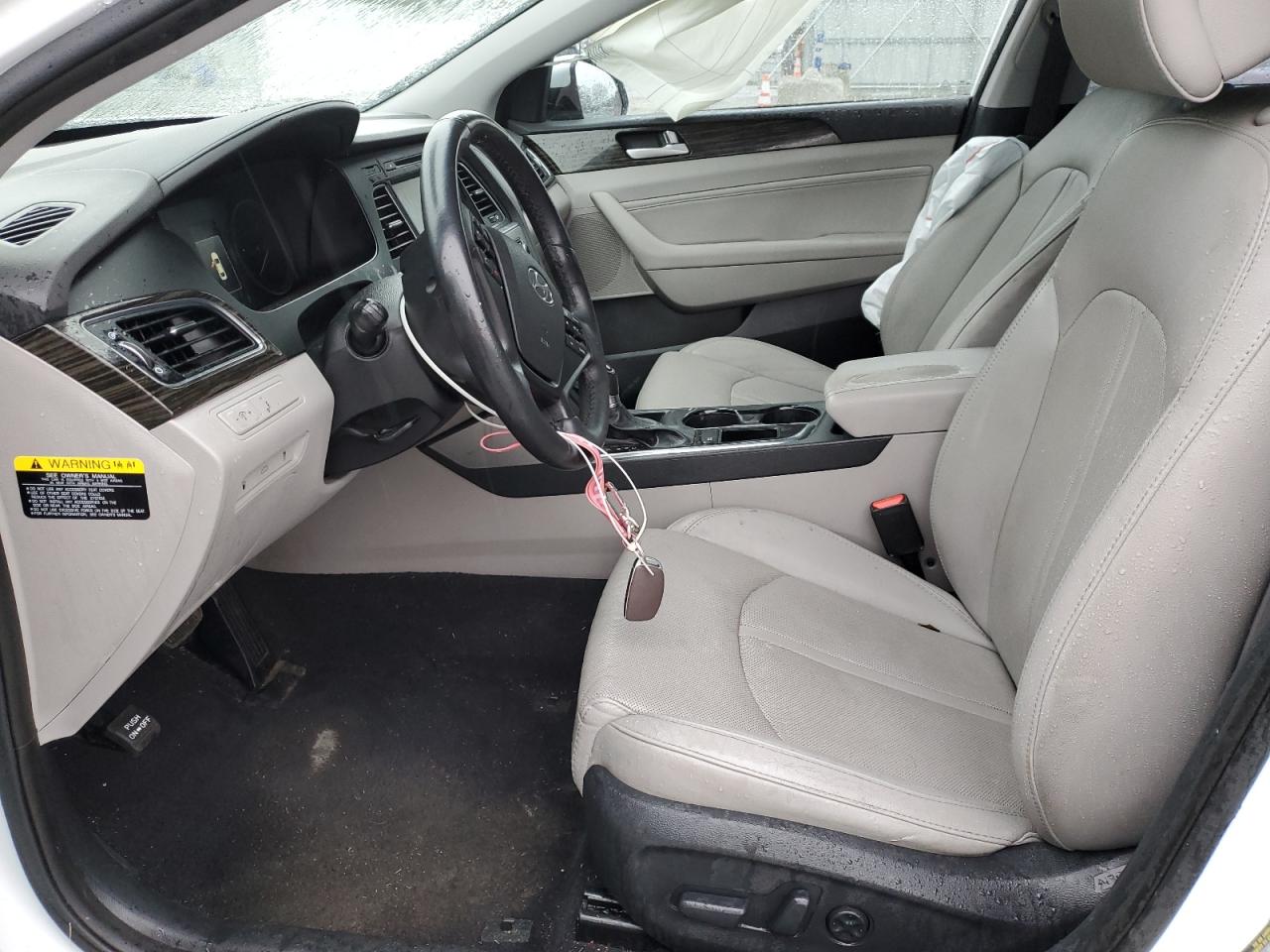 2016 Hyundai Sonata VIN 5NPE34AF3GH383226 Copart auction photo, side / front end damage thumbnail 7