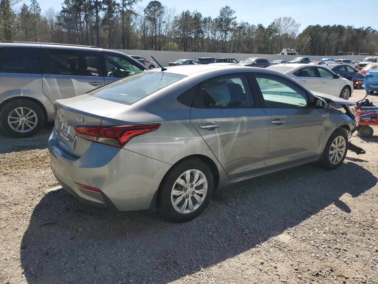 2022 Hyundai Accent VIN 3KPC24A69NE155811 Copart auction photo, front end damage thumbnail 3