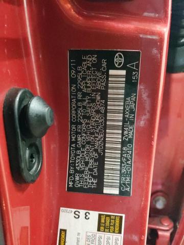 2012 Toyota Prius VIN JTDZN3EU7C3014874 Copart auction photo, front end / rear end damage thumbnail 12