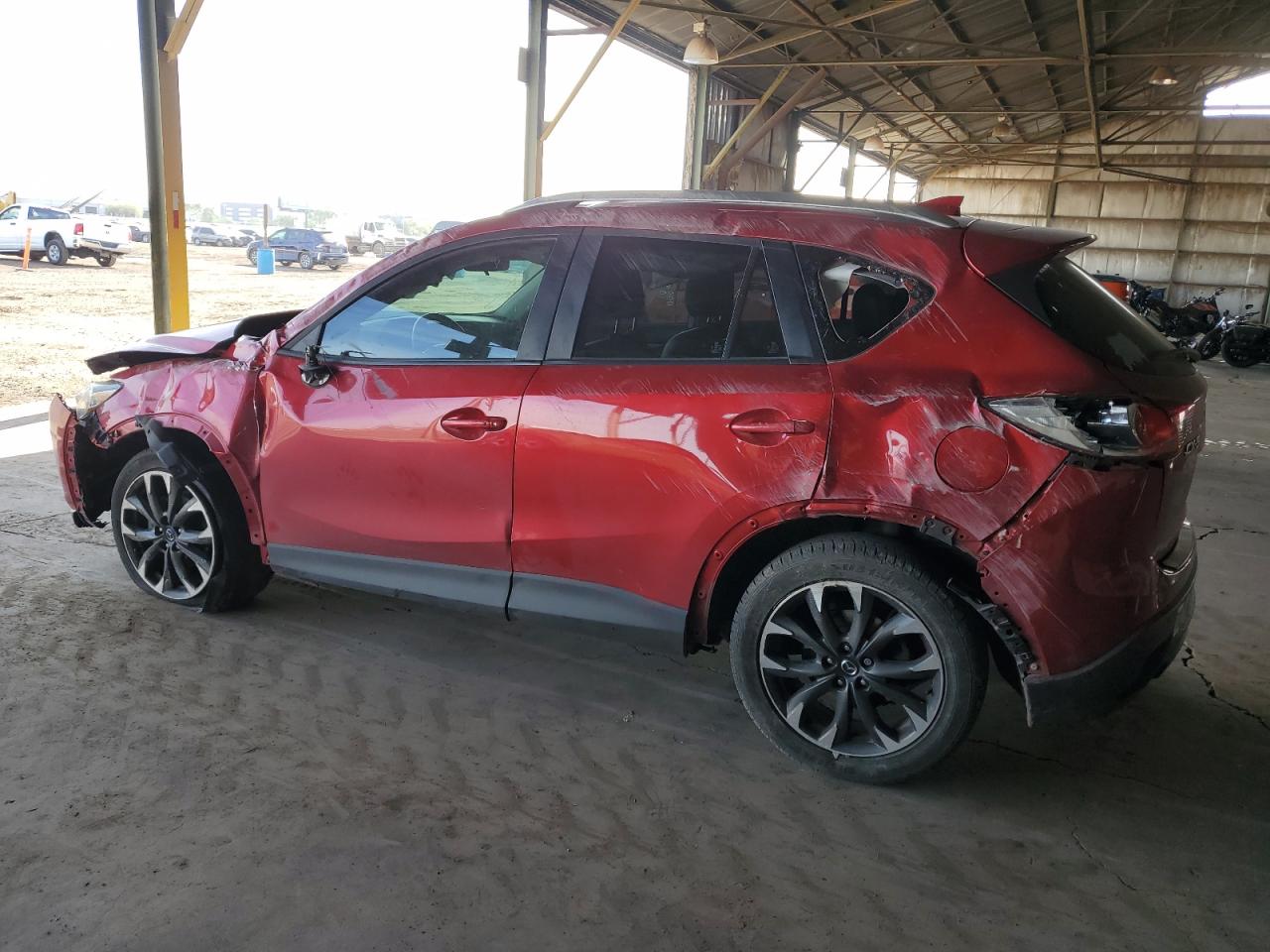 2016 Mazda CX-5 VIN JM3KE2DY8G0615015 Copart auction photo, rollover damage thumbnail 2