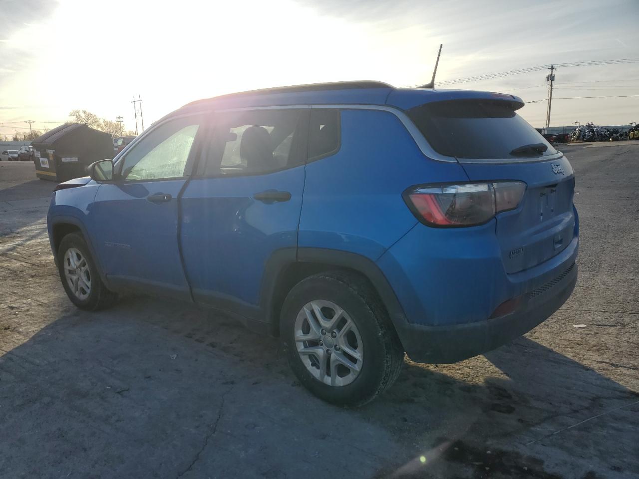2021 Jeep Compass VIN 3C4NJCAB8MT514580 Copart auction photo, front end / minor dent/scratches damage thumbnail 2
