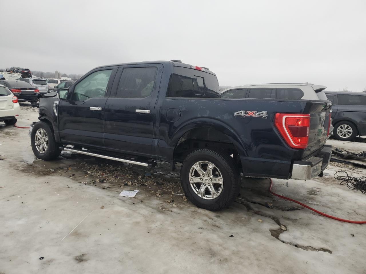 2022 Ford F-150 VIN 1FTEW1EPXNKD65345 Copart auction photo, front end / side damage thumbnail 2