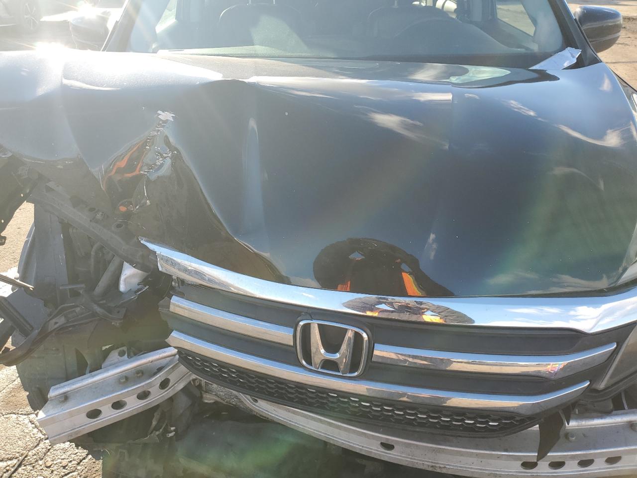 2016 Honda Pilot VIN 5FNYF6H39GB097505 Copart auction photo, front end / side damage thumbnail 13