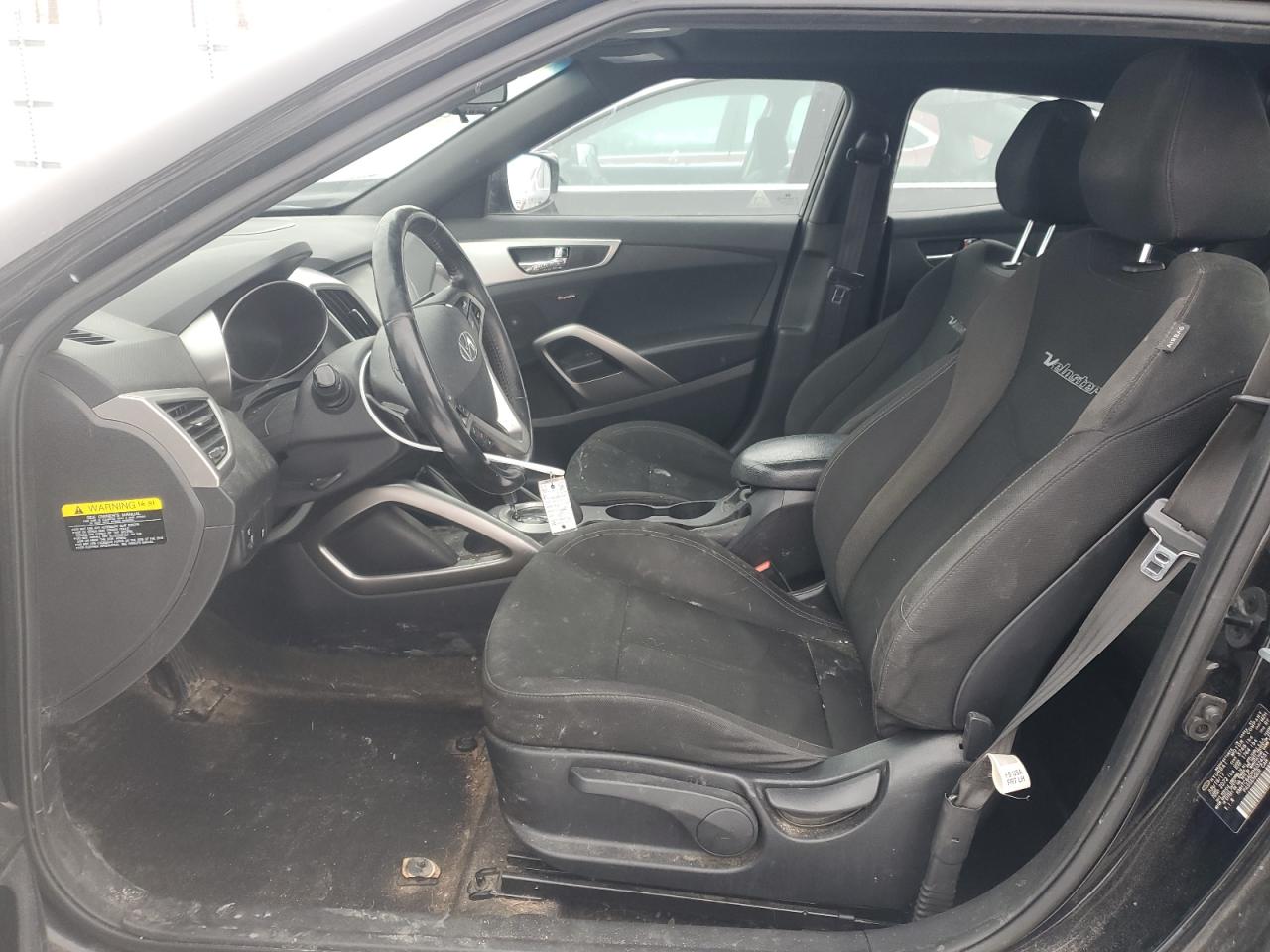 2017 Hyundai Veloster VIN KMHTC6ADXHU324551 Copart auction photo, front end damage thumbnail 7