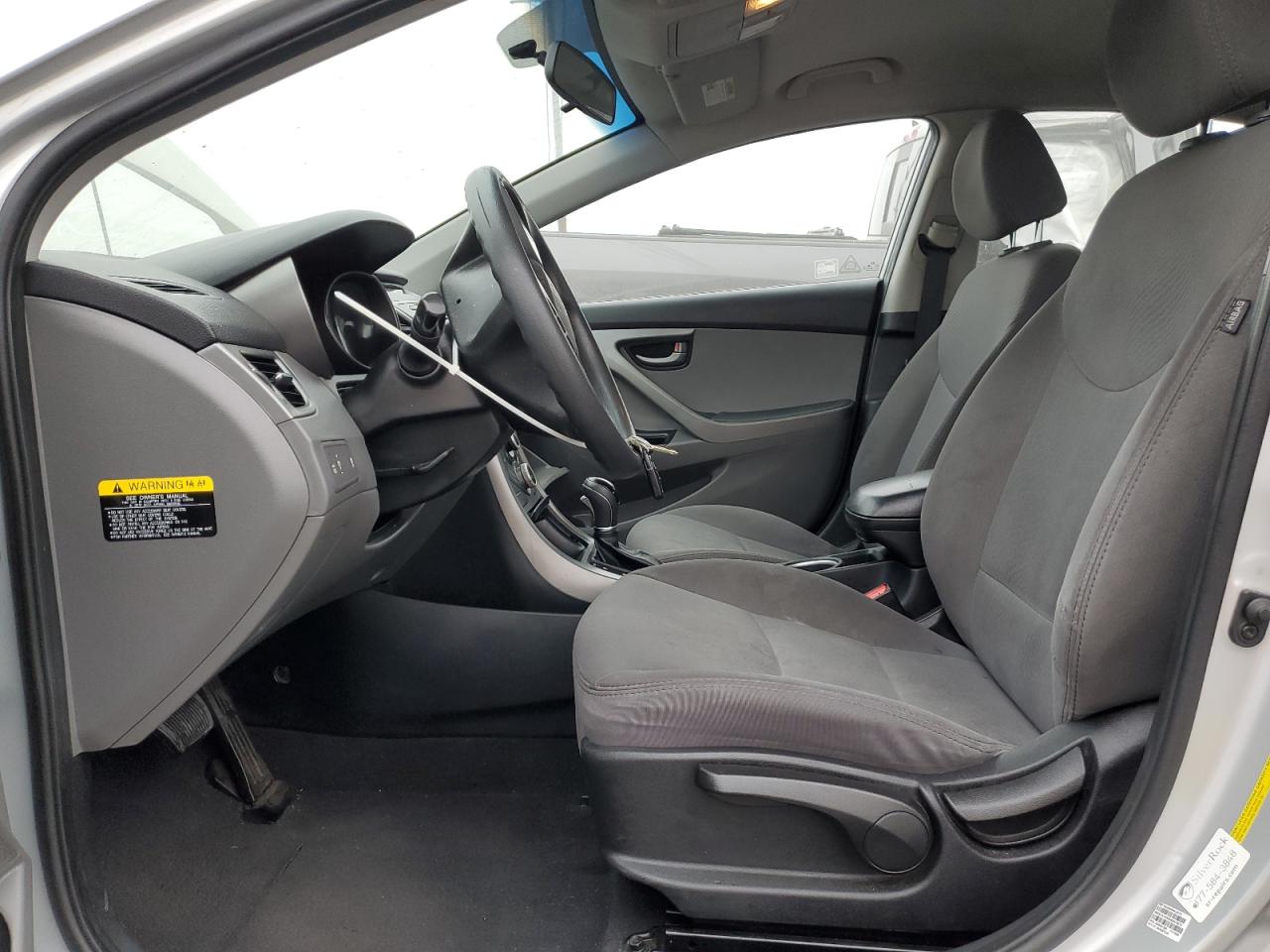 2016 Hyundai Elantra VIN 5NPDH4AE2GH739394 Copart auction photo, front end damage thumbnail 7