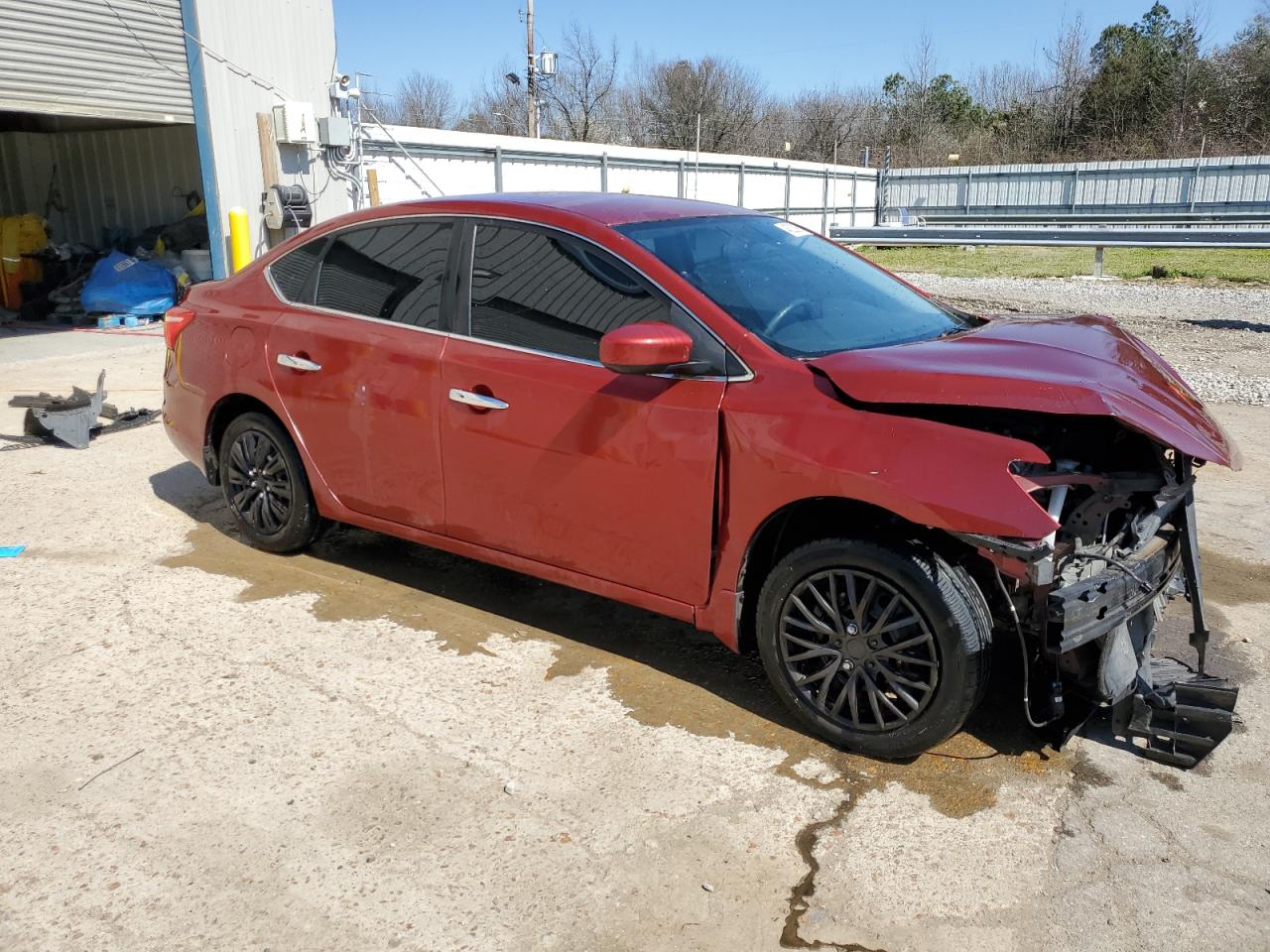 2017 Nissan Sentra VIN 3N1AB7AP8HY205301 Copart auction photo, front end / side damage thumbnail 4