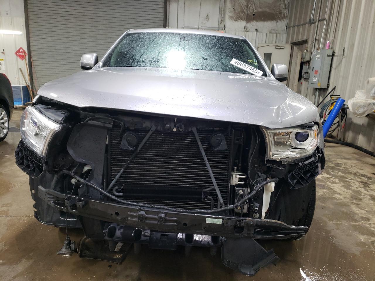 2014 Dodge Durango VIN 1C4RDHAG0EC360607 Copart auction photo, side / front end damage thumbnail 5