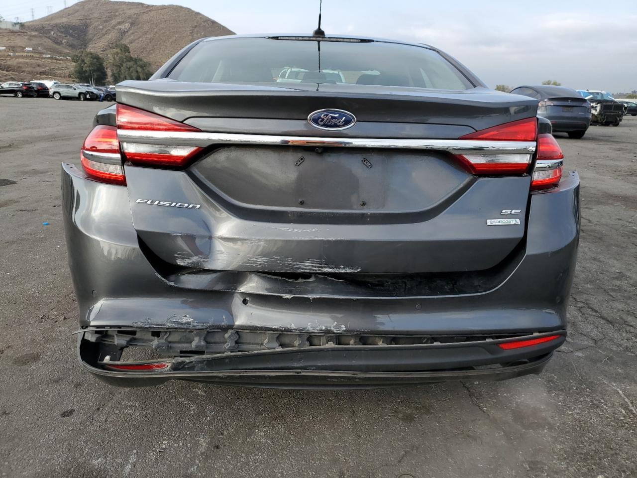 2017 Ford Fusion VIN 3FA6P0HD1HR412975 Copart auction photo, rear end / side damage thumbnail 6