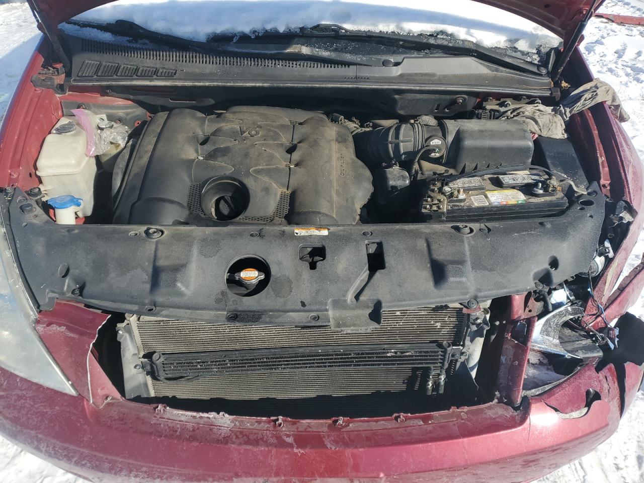 2010 KIA Sedona VIN KNDMG4C34A6338543 Copart auction photo, front end / minor dent/scratches damage thumbnail 13