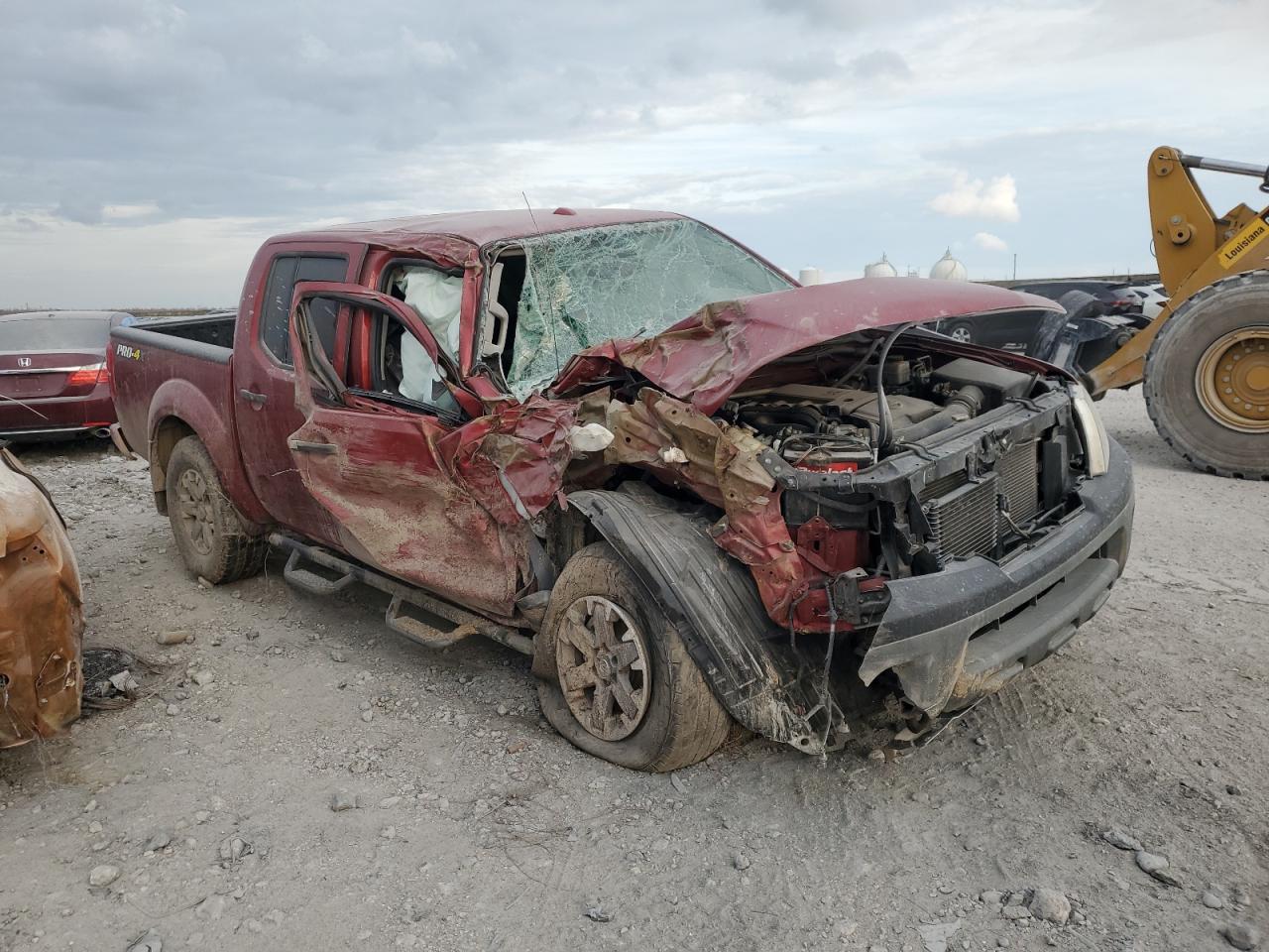 2018 Nissan Navara (Frontier) VIN 1N6AD0EV9JN737227 Copart auction photo, front end / side damage thumbnail 4