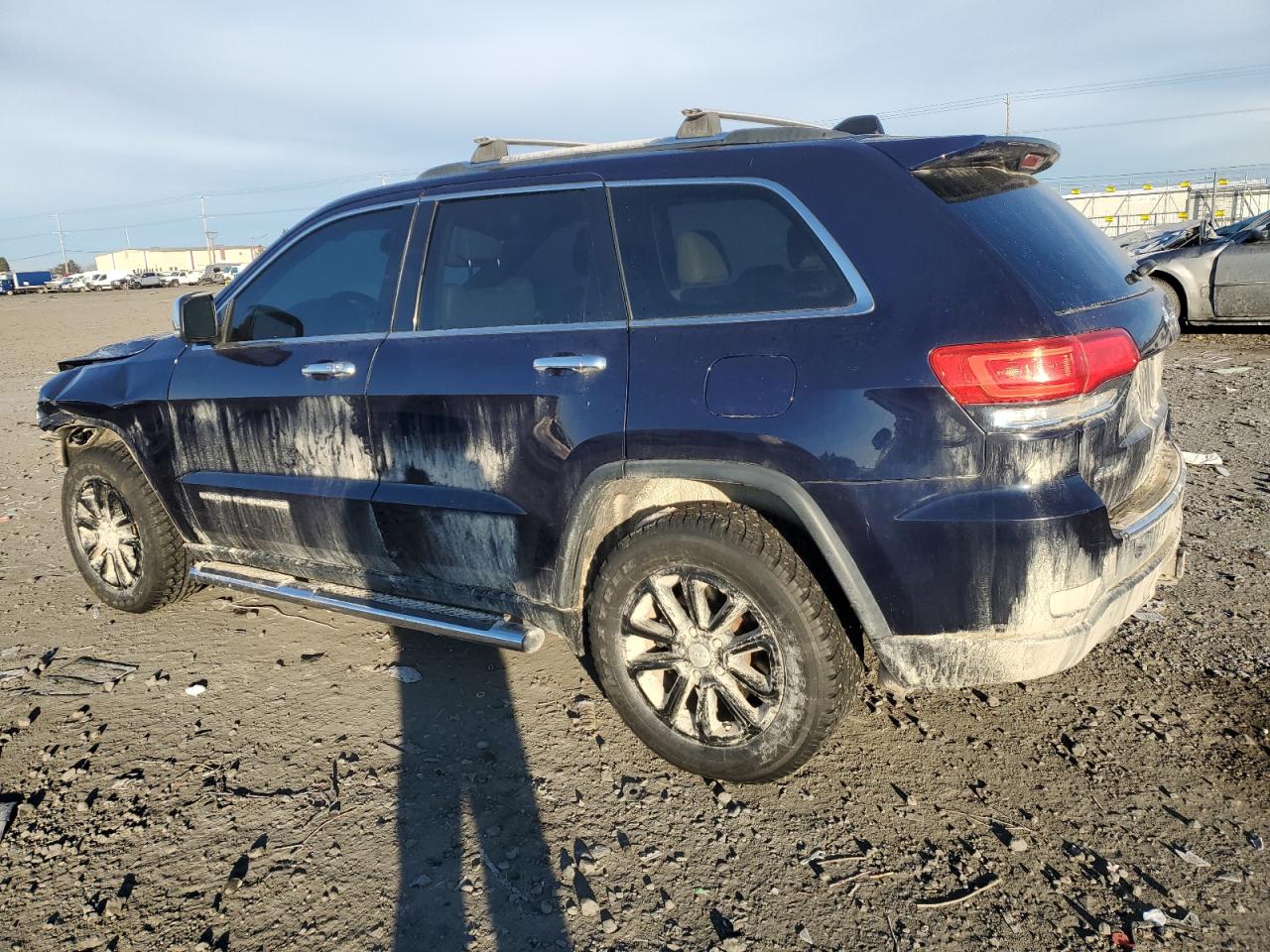 2014 Jeep Grand Cherokee VIN 1C4RJFBG7EC275758 Copart auction photo, front end / side damage thumbnail 2