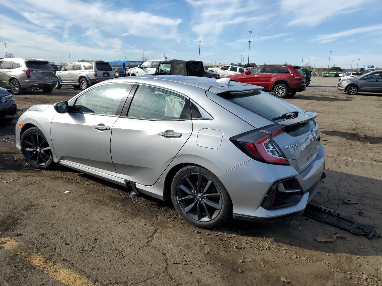 2021 Honda Civic VIN SHHFK7H69MU201794 Copart auction photo, side damage thumbnail 2