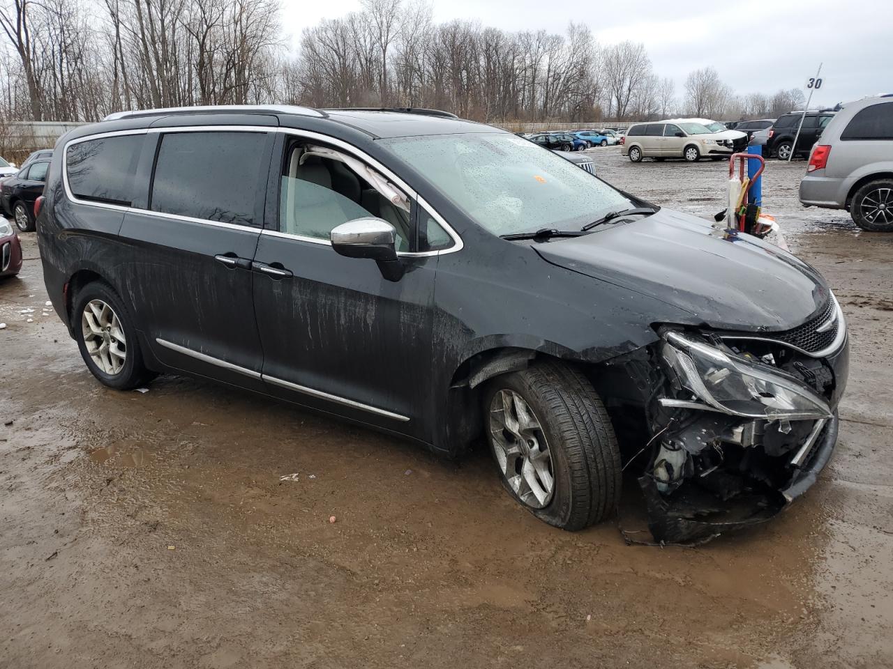 2020 Chrysler Pacifica VIN 2C4RC1GGXLR125962 Copart auction photo, front end / side damage thumbnail 4