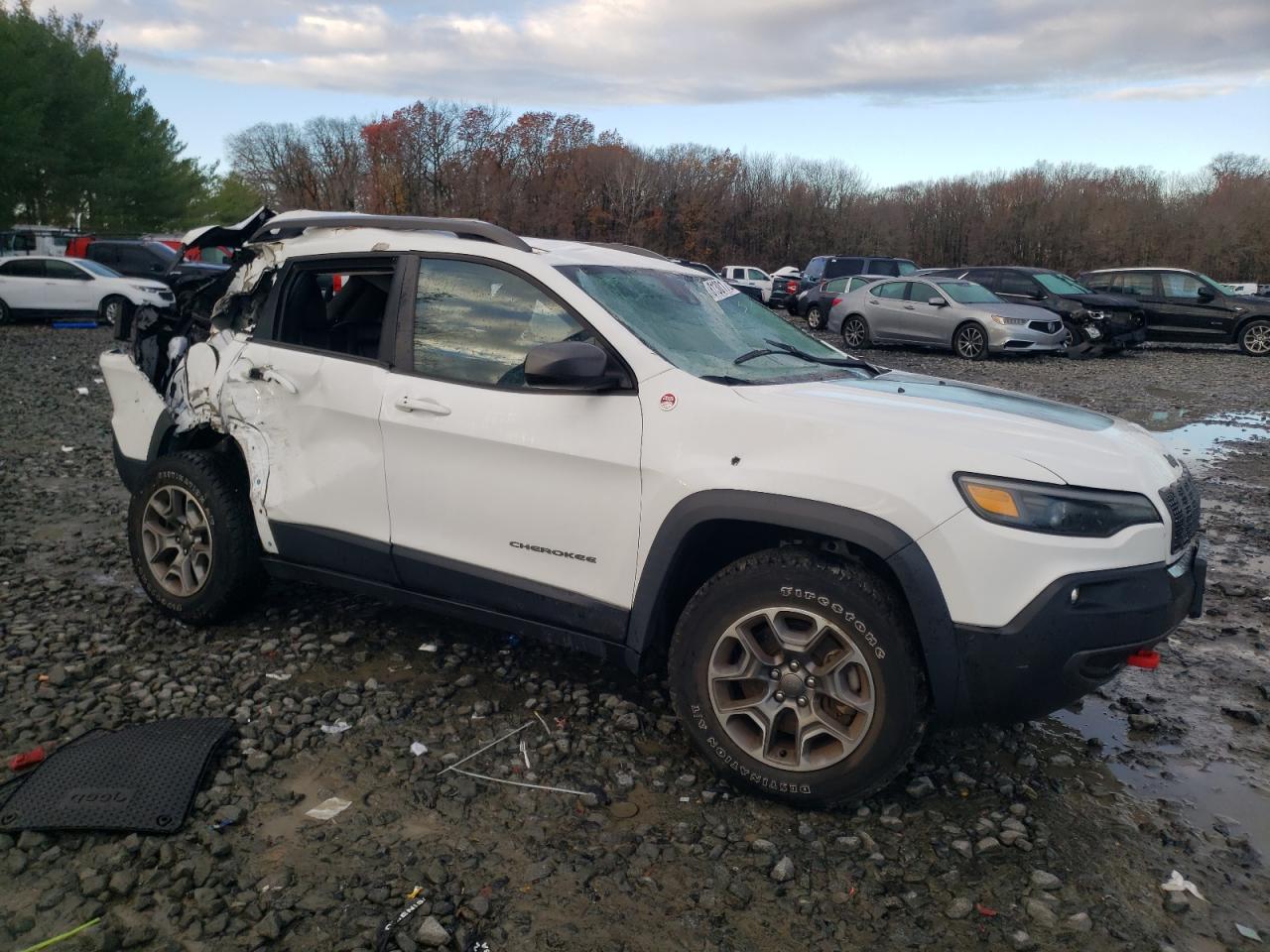 2021 Jeep Cherokee VIN 1C4PJMBX8MD229375 Copart auction photo, rollover damage thumbnail 4