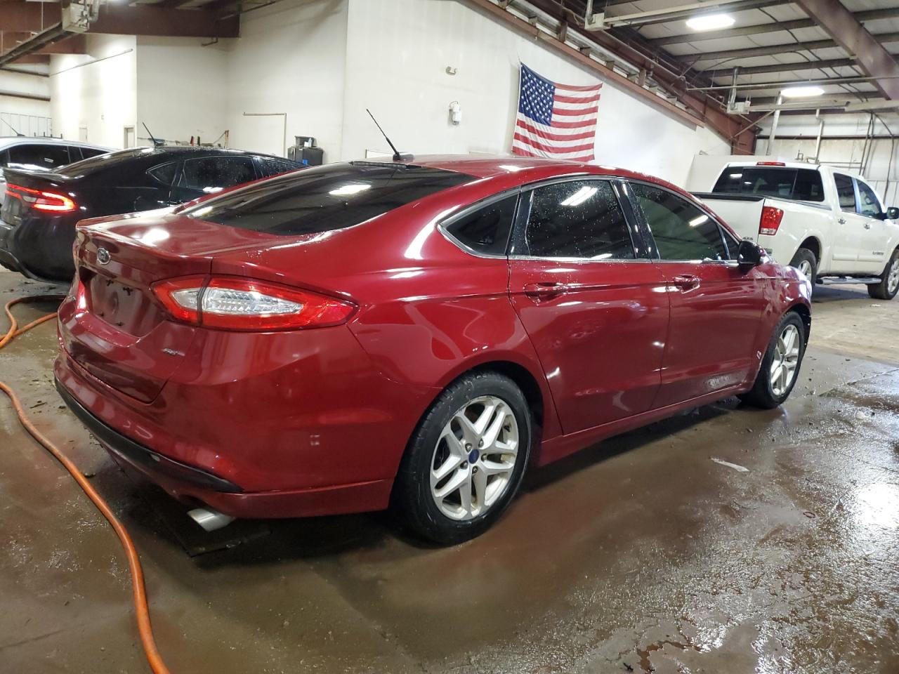 2014 Ford Fusion VIN 3FA6P0H75ER375967 Copart auction photo, front end / side damage thumbnail 3