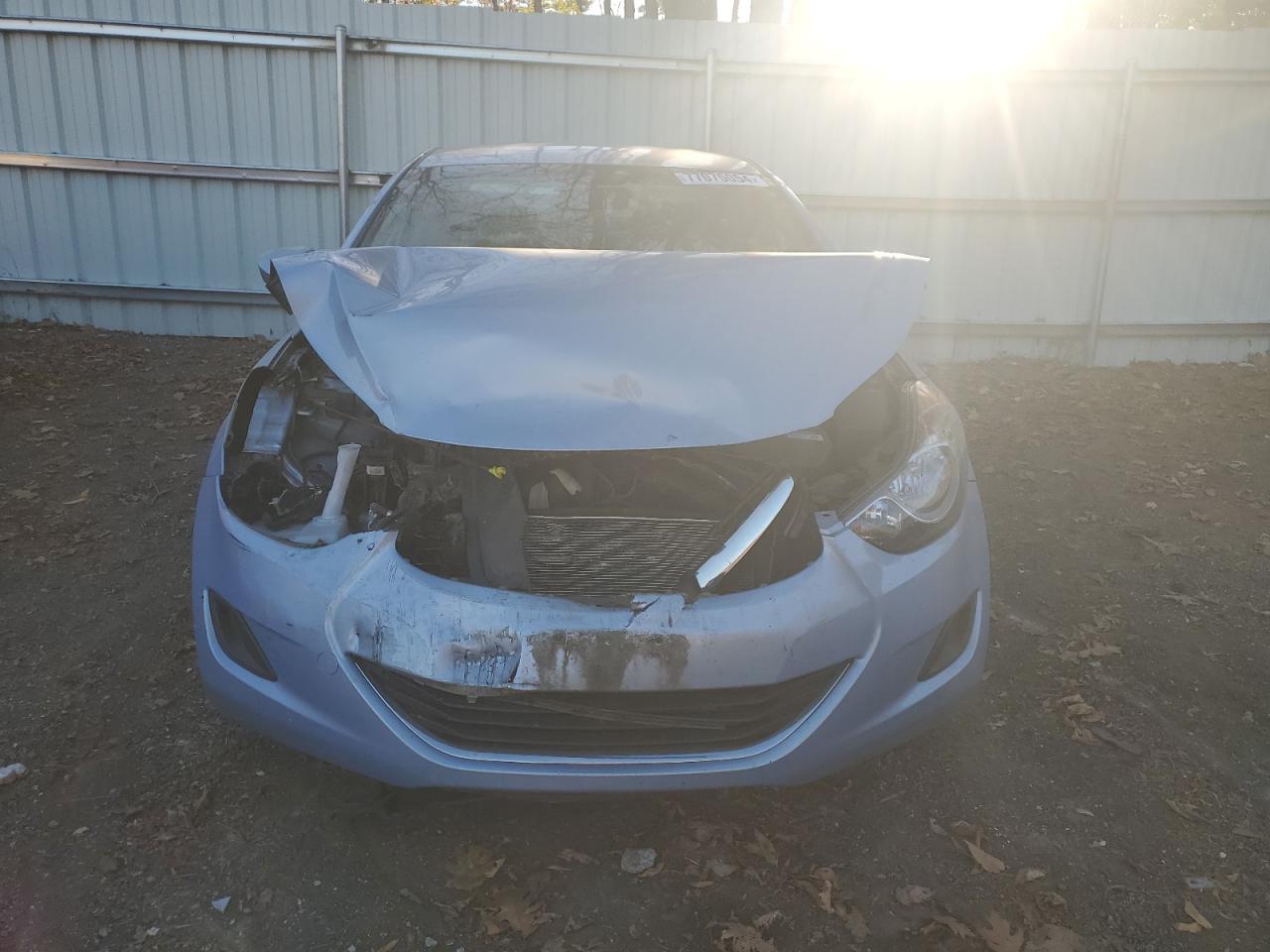 2013 Hyundai Elantra VIN KMHDH4AE4DU490013 Copart auction photo, front end / minor dent/scratches damage thumbnail 5