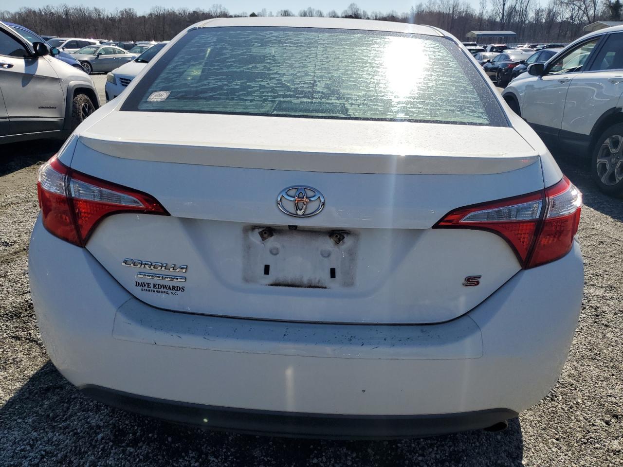 2016 Toyota Corolla VIN 2T1BURHE9GC571939 Copart auction photo, side damage thumbnail 6